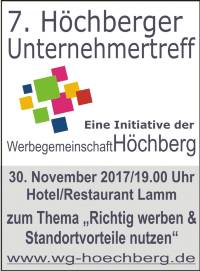 Einladung 7. Höchberger Unternehmertreff